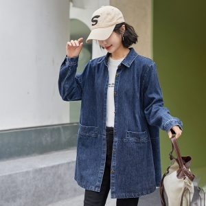 Gabardina Largo Medio para Mujer | Trench Holgado Tallas Grandes | Primavera Otoño