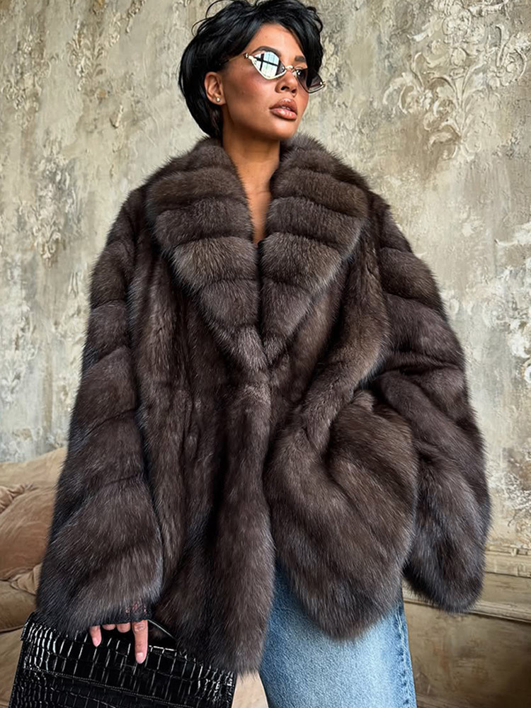 Chaqueta de Piel Sintética para Mujer - Elegante y Cálida para Invierno - Imagen 3