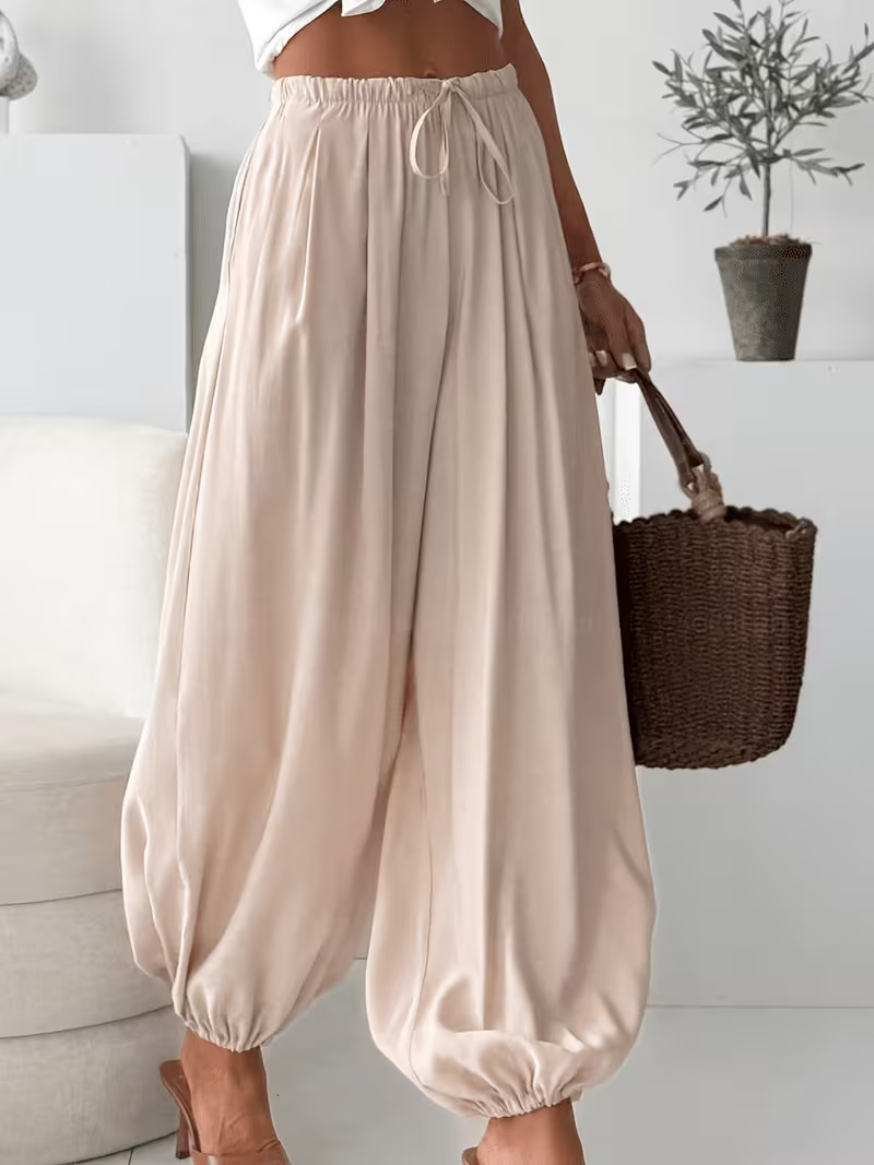 Pantalones de Verano con Cintura Elástica para Mujer | Largo hasta el Tobillo | Cómodos y Frescos - Imagen 7