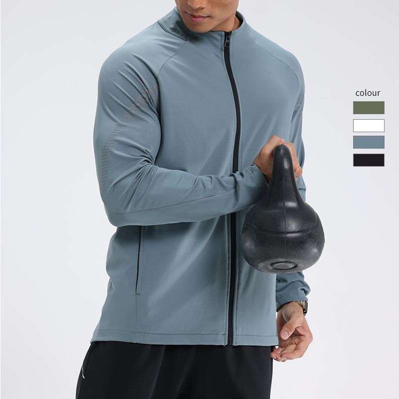 Chaqueta Cortavientos de Cuello Alto para Hombre | Ligera para Running y Entrenamiento