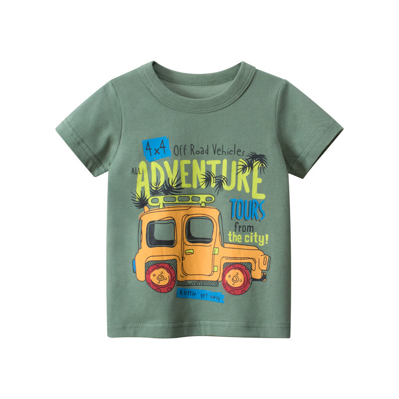 Camiseta de Manga Corta para Niño | Verde Menta | Tallas 90-140 cm | Ropa Fresca y Moderna para Verano | TiendasFR - Imagen 4