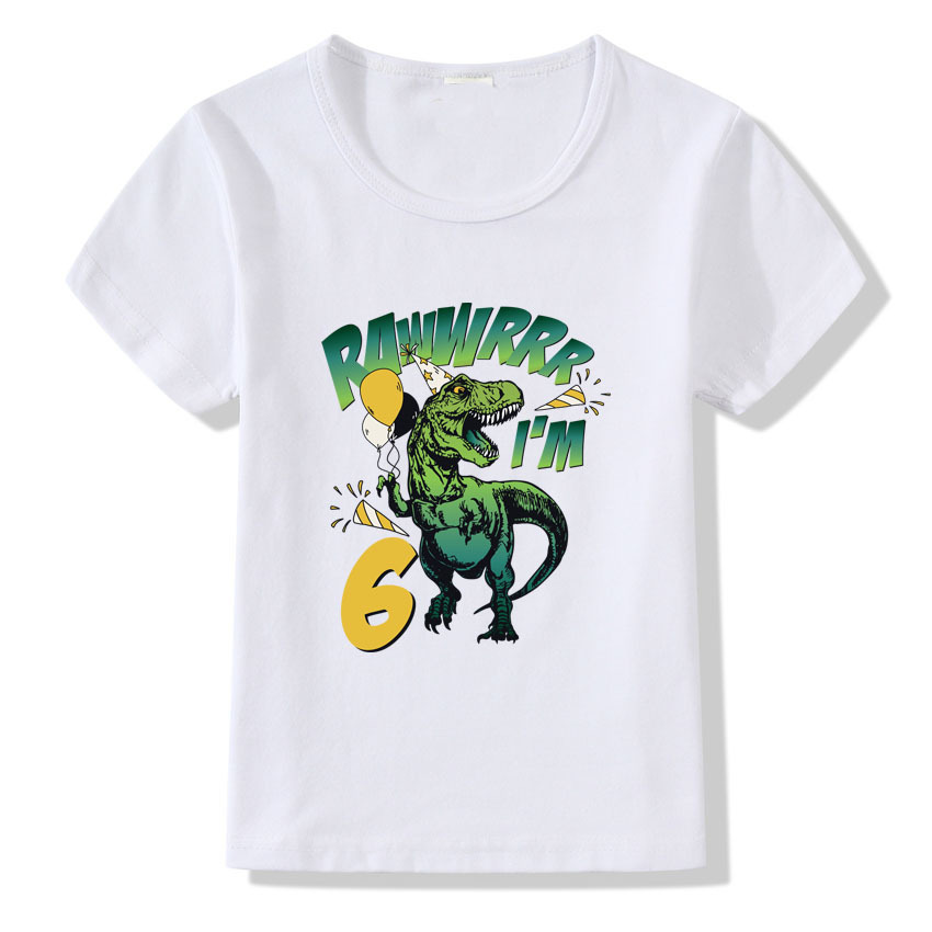Camiseta de Cumpleaños con Números 1-9 | Niño y Adulto | Tallas S-3XL | Ropa Especial para Celebrar | TiendasFR - Imagen 3