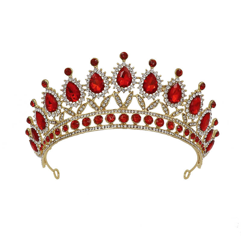 Corona Nupcial Princesa Barroca | Estilo Majestuoso | Color Azul | Joyería de Novia | TiendasFR - Imagen 9