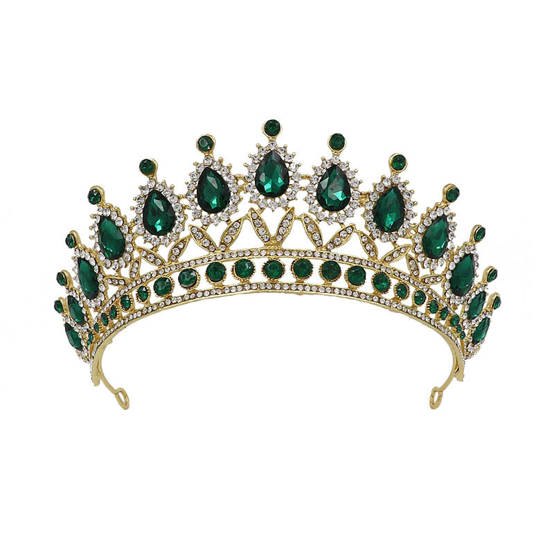 Corona Nupcial Princesa Barroca | Estilo Majestuoso | Color Azul | Joyería de Novia | TiendasFR - Imagen 2
