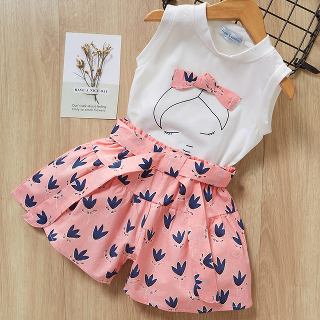 Conjunto de Camiseta y Pantalón Corto para Niña | Azul | Tallas 3T-7 | Ropa Fresca y Cómoda para Verano | TiendasFR - Imagen 10