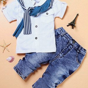 Conjunto Infantil Blanco para Niño | Ropa de Bebé y Niños Pequeños | Tallas 85-120 cm | Suave y Cómodo | TiendasFR