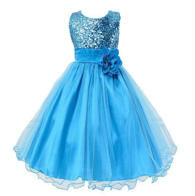 Vestido de Lentejuelas para Bebé Niña | Negro | Tallas S-130 cm | Elegante para Bodas y Comuniones | TiendasFR - Imagen 10
