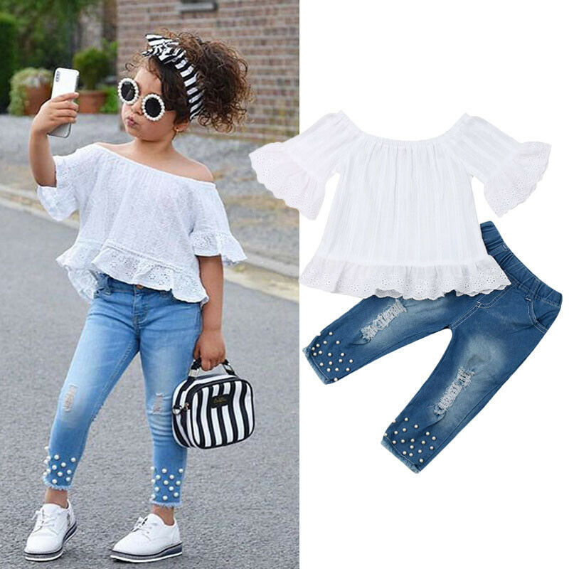 Conjunto de Verano Blanco para Niña | Camisa + Pantalón Corto | Tallas 2T-6T | Ropa Fresca y Elegante | TiendasFR - Imagen 4