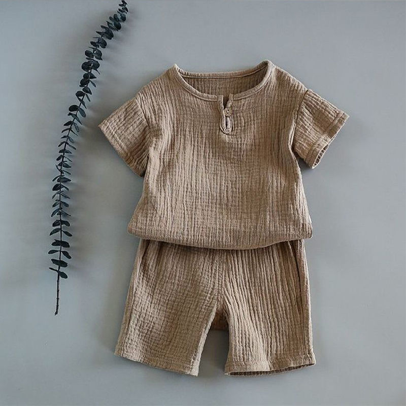 Traje de Verano de Manga Corta para Bebé | Azul | Tallas 80-130 cm | Ropa Fresca y Cómoda para Niños | TiendasFR - Imagen 8