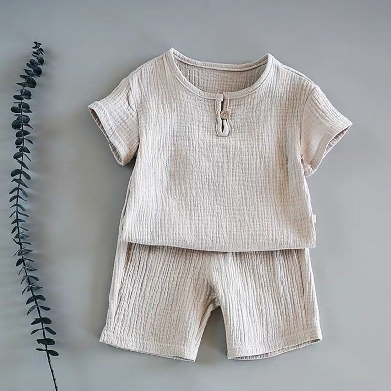 Traje de Verano de Manga Corta para Bebé | Azul | Tallas 80-130 cm | Ropa Fresca y Cómoda para Niños | TiendasFR - Imagen 7