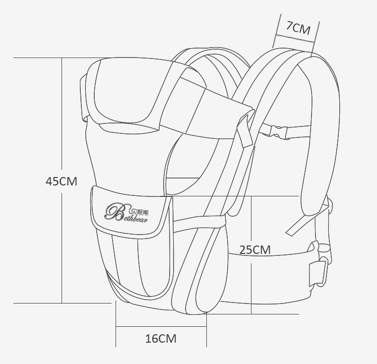 Portabebés Ergonómico para Bebé | Azul | Mochila Portabebés Segura y Cómoda | Para Recién Nacidos | TiendasFR - Imagen 4