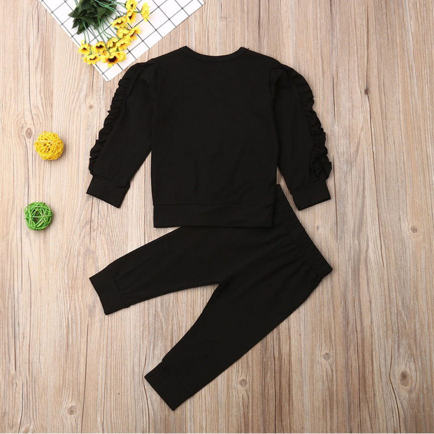 Conjunto de Otoño de 3 Piezas para Bebé | Jersey con Volantes + Sudadera + Pantalón | Tallas 80-110 cm | Ropa Cálida y Cómoda | TiendasFR - Imagen 6