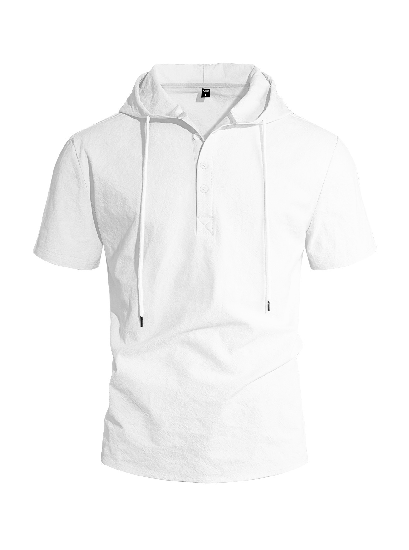 Camisa de Lino de Manga Corta para Hombre | Fresca y Ligera en Albaricoque - Imagen 9