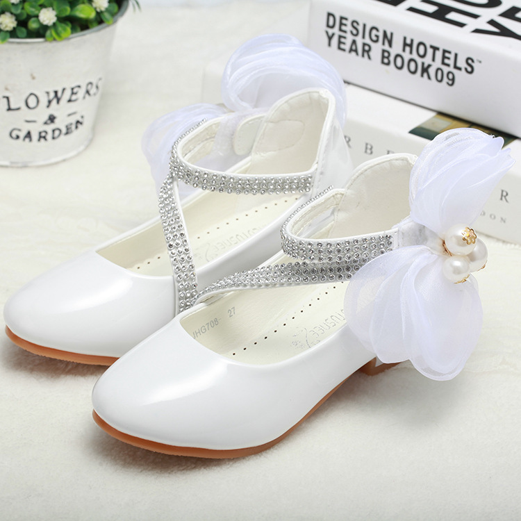 Zapatos de Princesa con Tacón para Niña | Rosas | Tallas 26-36 | Elegantes para Comunión y Bodas | TiendasFR - Imagen 4