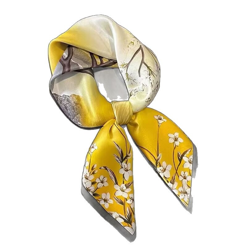 Pañuelo Cuadrado de Seda para Mujer | Accesorio Versátil para Cuello y Pelo | Regalo Ideal - Imagen 3