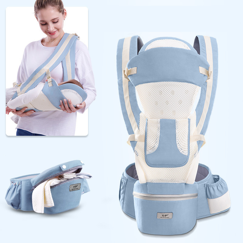 Portabebés Ergonómico 3 en 1 | Canguro Frontal y Espalda | Azul | Para Bebés 0-24 Meses | TiendasFR - Imagen 7