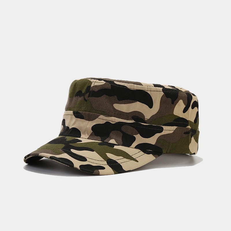 Gorra de Béisbol Retro de Ala Ancha para Hombre | Parte Superior Plana Verde Militar - Imagen 5
