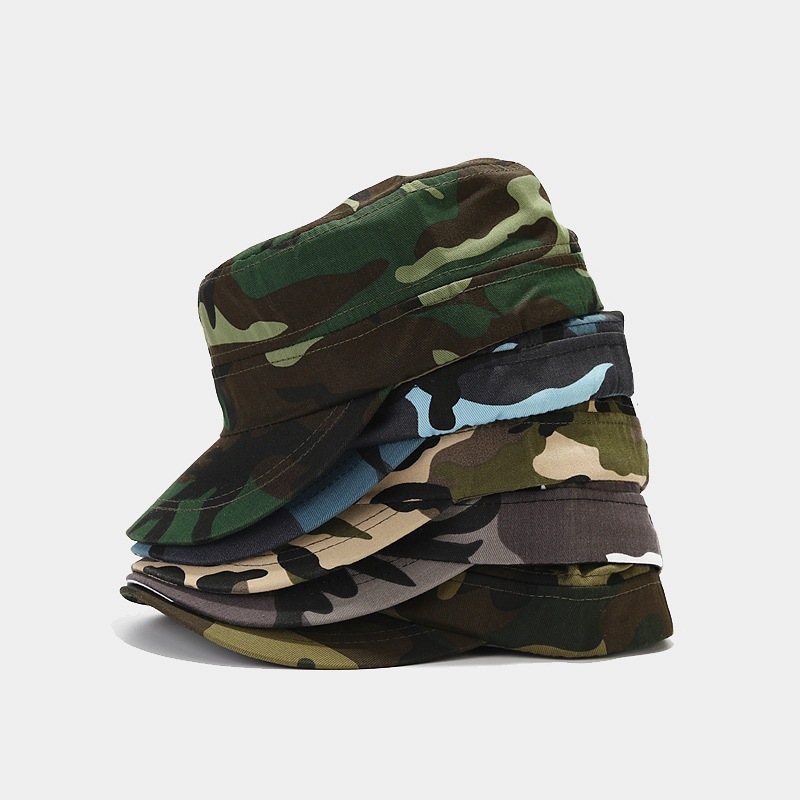 Gorra de Béisbol Retro de Ala Ancha para Hombre | Parte Superior Plana Verde Militar - Imagen 6
