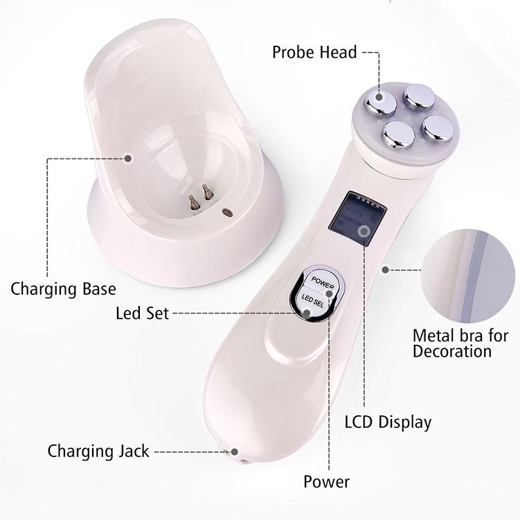 Instrumento Multifuncional de Rejuvenecimiento Facial | Microcorrientes y Terapia LED | Dispositivo de Belleza Qi | TiendasFR - Imagen 4