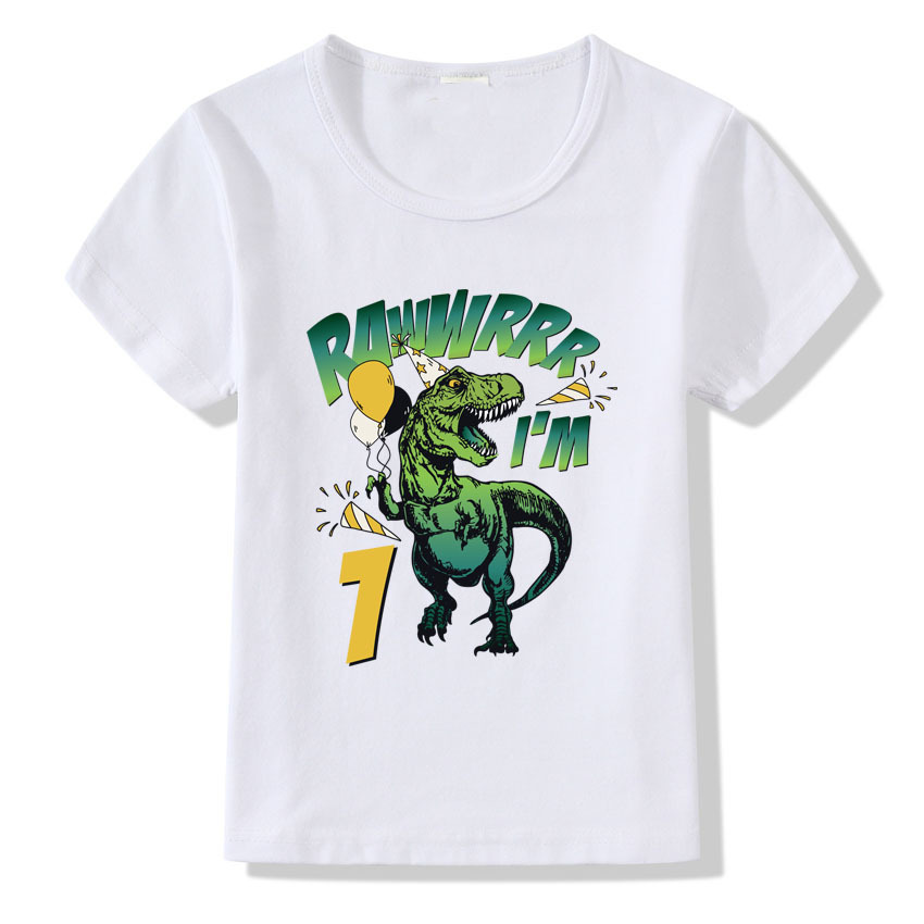 Camiseta de Cumpleaños con Números 1-9 | Niño y Adulto | Tallas S-3XL | Ropa Especial para Celebrar | TiendasFR