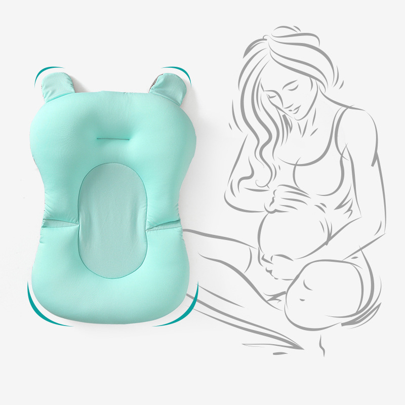 Bañera Plegable para Bebé | Azul | Cama de Baño Antideslizante | Portátil y Segura para Recién Nacidos | TiendasFR - Imagen 3