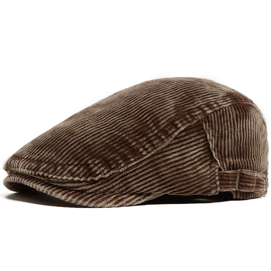 Boina Vintage de Pana Ajustable para Hombre | Informal y Elegante en Negro - Imagen 9