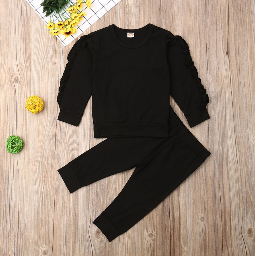 Conjunto de Otoño de 3 Piezas para Bebé | Jersey con Volantes + Sudadera + Pantalón | Tallas 80-110 cm | Ropa Cálida y Cómoda | TiendasFR - Imagen 2