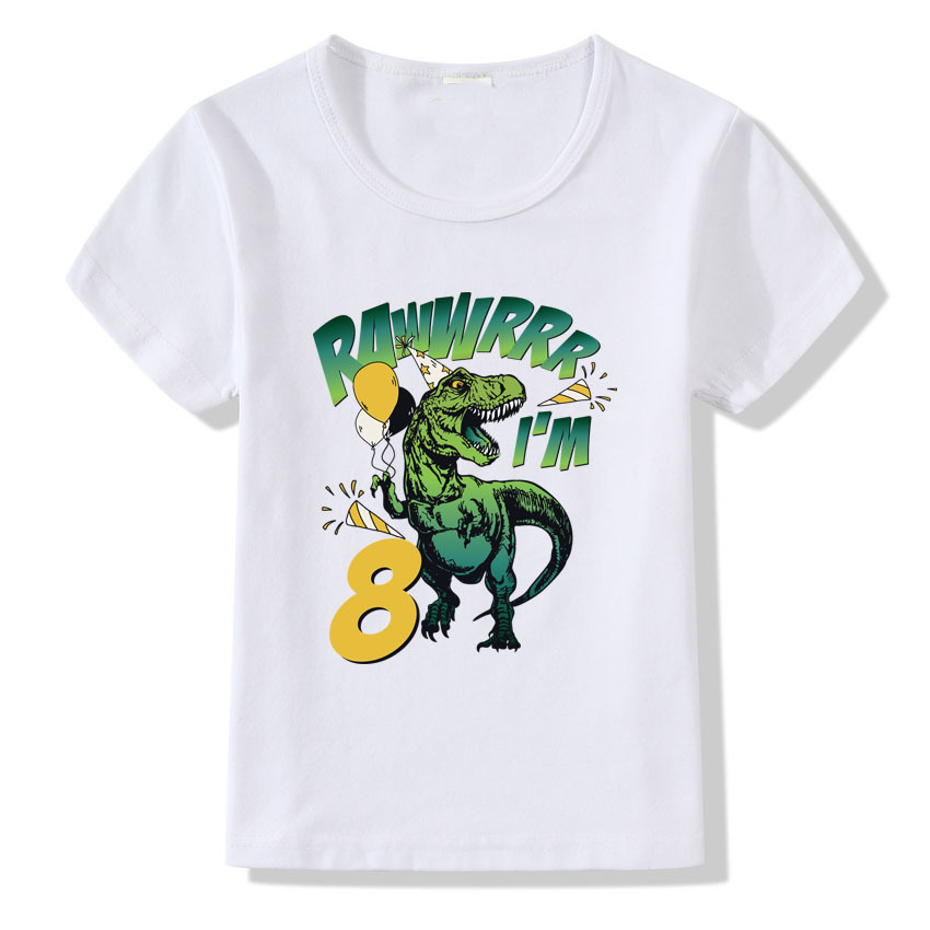 Camiseta de Cumpleaños con Números 1-9 | Niño y Adulto | Tallas S-3XL | Ropa Especial para Celebrar | TiendasFR - Imagen 2