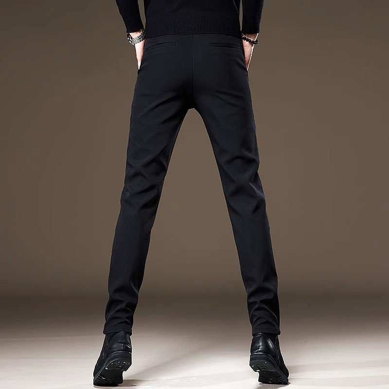 Pantalones de Vestir de Alta Gama sin Arrugas para Hombre | Corte Ajustado Perna Cónica - Imagen 2