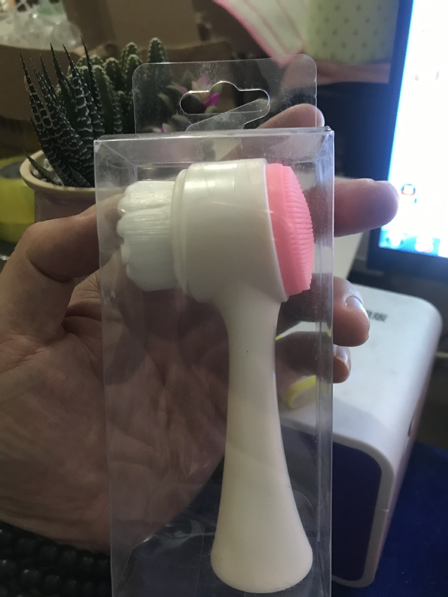 Cepillo Facial de Silicona | Limpiador de Poros Eléctrico | Masajeador Vibrador para el Cuidado de la Piel | TiendasFR - Imagen 4