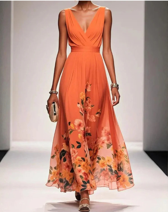 Vestido de Noche con Escote en V | Elegante Verde Oscuro para Bodas y Eventos | Largo Maxi - Imagen 6