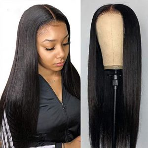 Peluca Brasileña de Cabello Humano | Encaje Frontal Liso | Color Negro | 10-30 Pulgadas | Natural y Versátil | TiendasFR