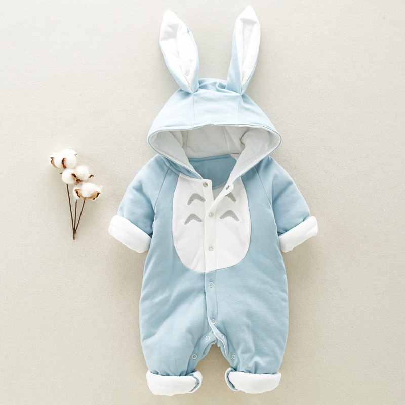 Pelele Acolchado con Capucha para Bebé | Azul | Tallas 66-90 cm | Ropa Cálida para Otoño e Invierno | TiendasFR - Imagen 7