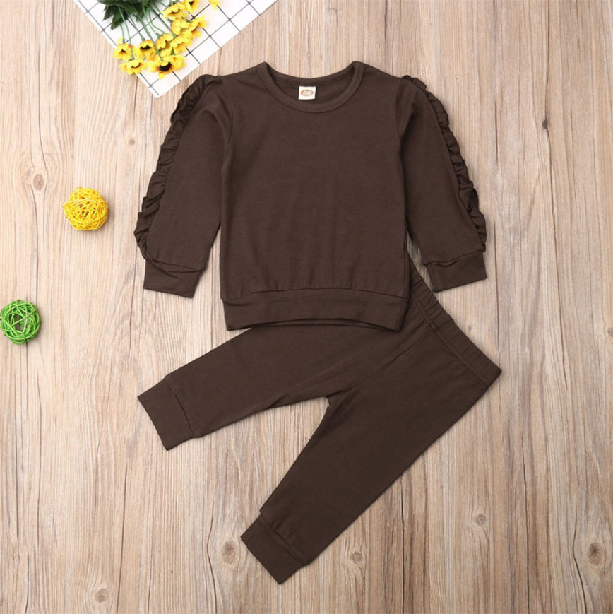 Conjunto de Otoño de 3 Piezas para Bebé | Jersey con Volantes + Sudadera + Pantalón | Tallas 80-110 cm | Ropa Cálida y Cómoda | TiendasFR - Imagen 4