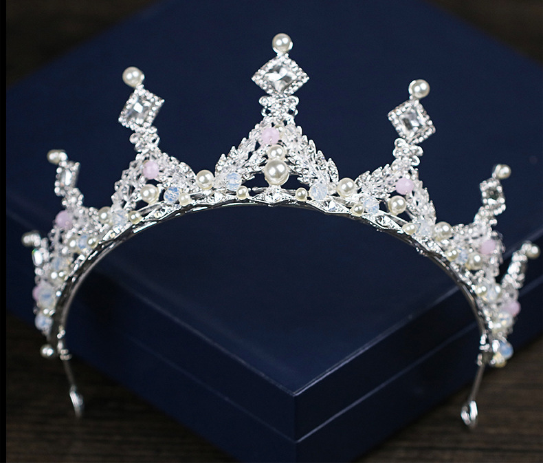 Corona Nupcial con Perlas y Diamantes | Aleación Dorada | Tiara de Novia | Accesorio Elegante | TiendasFR - Imagen 2