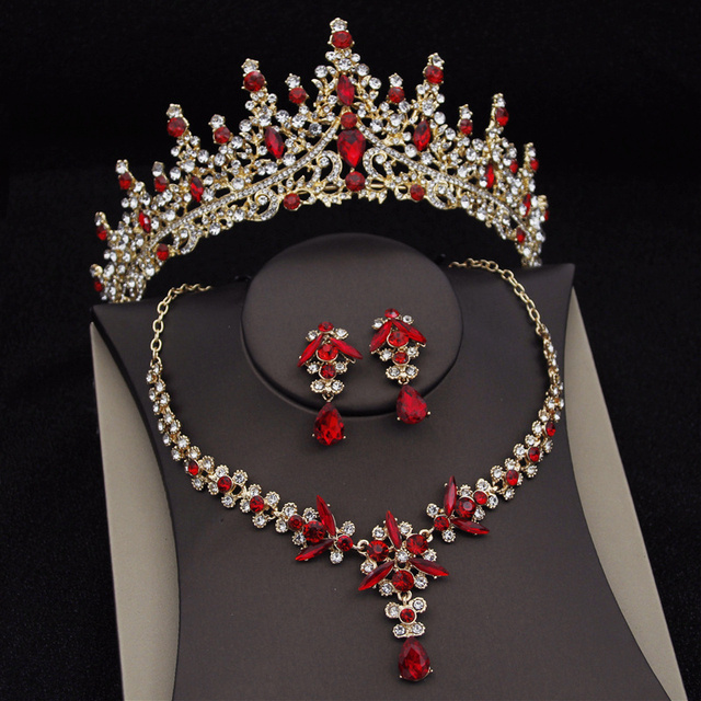 Tiara de Lujo Royal Queen | Conjunto Joyería Nupcial | Corona para Novia | Eventos Especiales | TiendasFR - Imagen 9