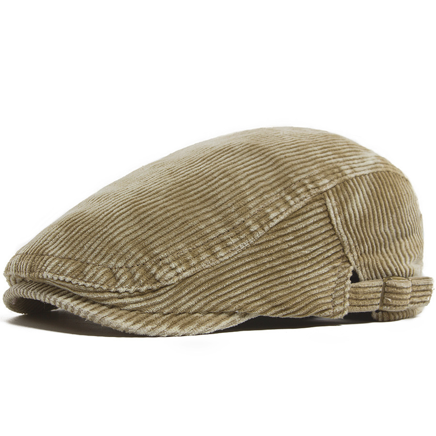 Boina Vintage de Pana Ajustable para Hombre | Informal y Elegante en Negro - Imagen 8