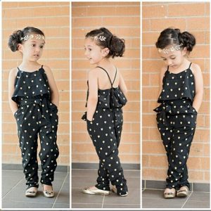 Mono sin Mangas con Lunares para Niña | Verano | Tallas 2T-7T | Ropa Fresca y Bonita para Bebé y Niña | TiendasFR