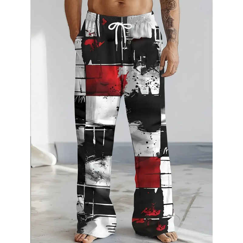 Pantalones de Pierna Ancha para Hombre | Estilo Europeo y Americano | Versátiles y Modernos - Imagen 8