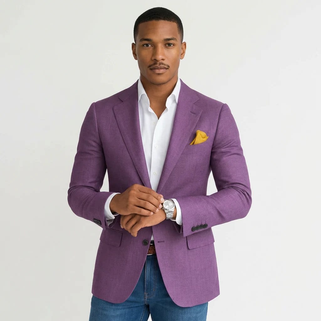 Chaqueta Informal de Cuadros para Hombre | Estampado Digital Casual y Moderno