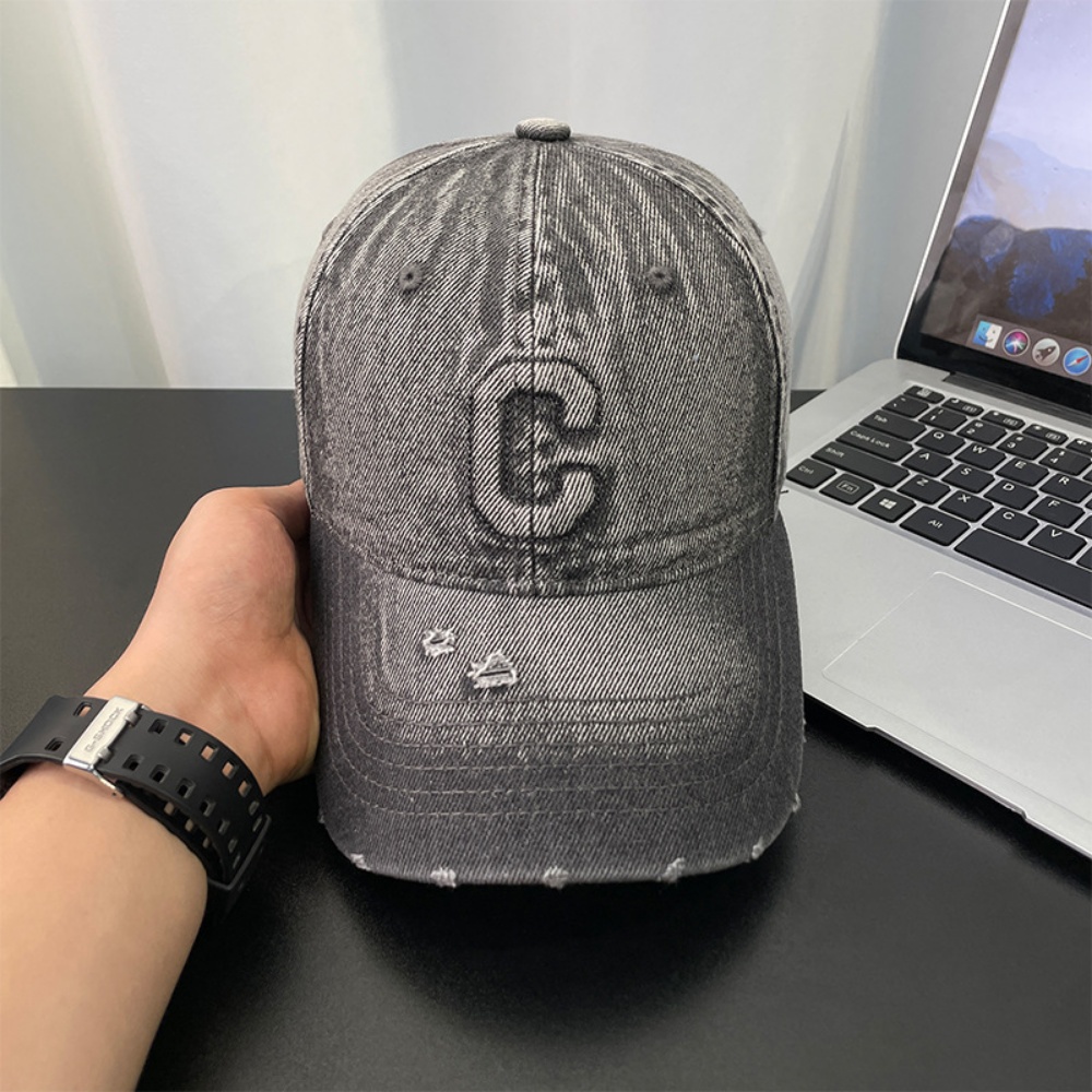 Gorra de Béisbol Vintage con Letras 3D y Efecto Desgastado para Hombre - Imagen 6