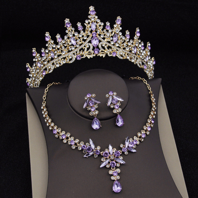 Tiara de Lujo Royal Queen | Conjunto Joyería Nupcial | Corona para Novia | Eventos Especiales | TiendasFR - Imagen 4