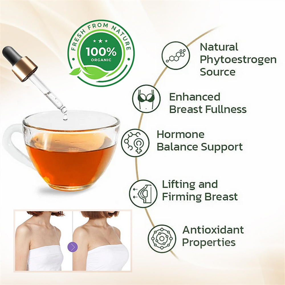 Suplemento de Pueraria Mirifica y Papaya | Aumento y Firmeza de Pecho Natural | Equilibrio Hormonal | 30 ml | TiendasFR - Imagen 2