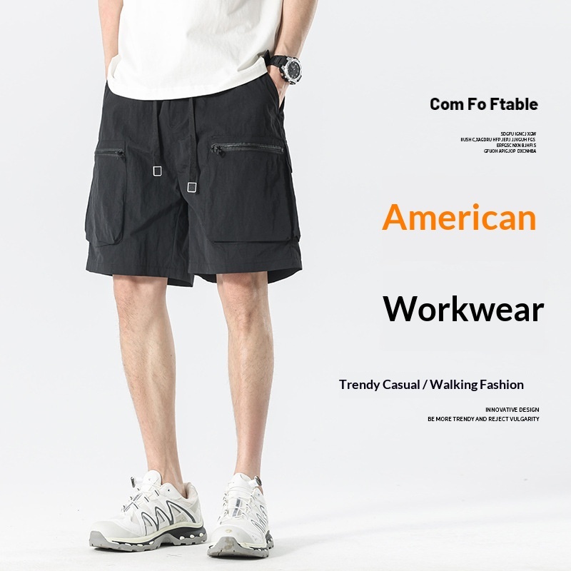 Shorts de Trabajo de Seda de Hielo para Hombre | American Workwear Ligero para Verano - Imagen 4