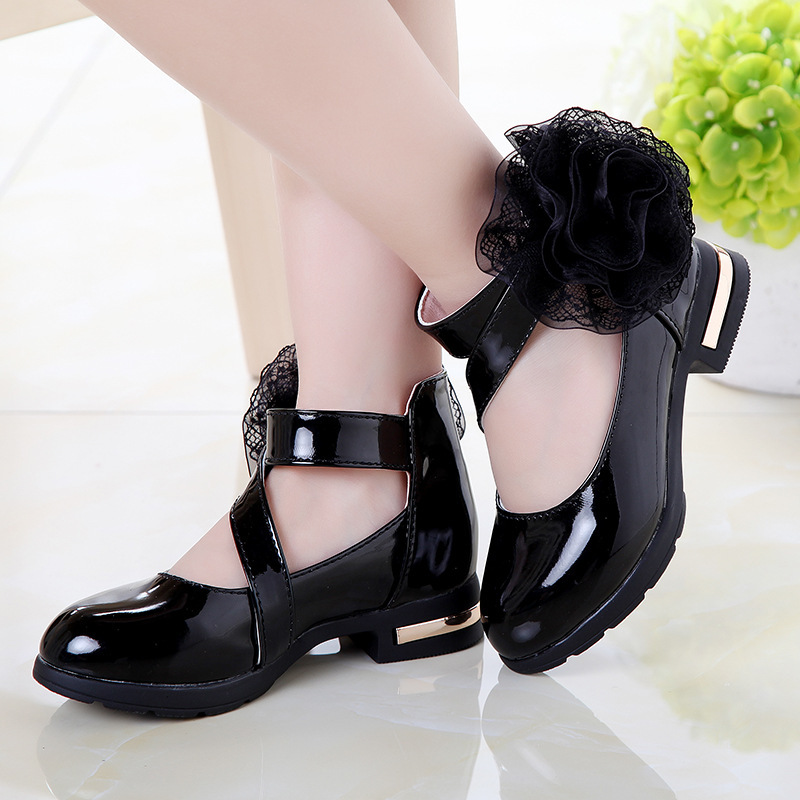 Zapatos de Princesa con Suela Blanda para Niña | Negros | Tallas 27-37 | Cómodos y Elegantes para Diario y Eventos | TiendasFR - Imagen 6