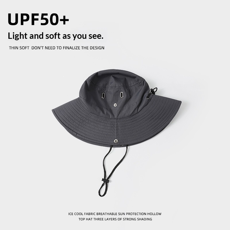 Sombrero Tipo Cubo Ajustable para Hombre | Bucket Hat Verde Militar Primavera-Verano - Imagen 5