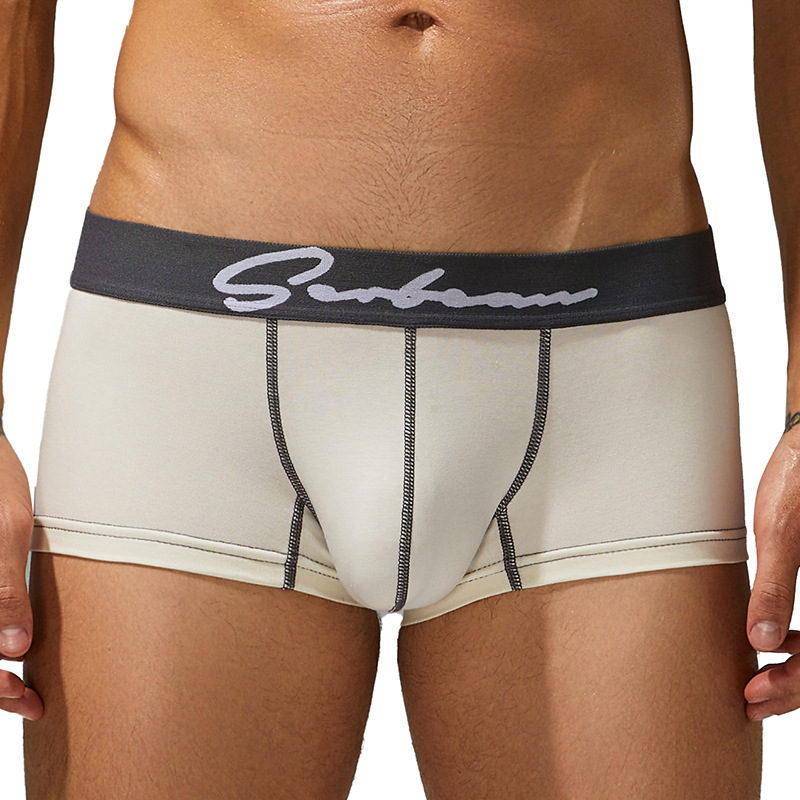Calzoncillos Bóxer de Tiro Medio a Bajo para Hombre | Cómodos y Básicos | Color Beige - Imagen 10
