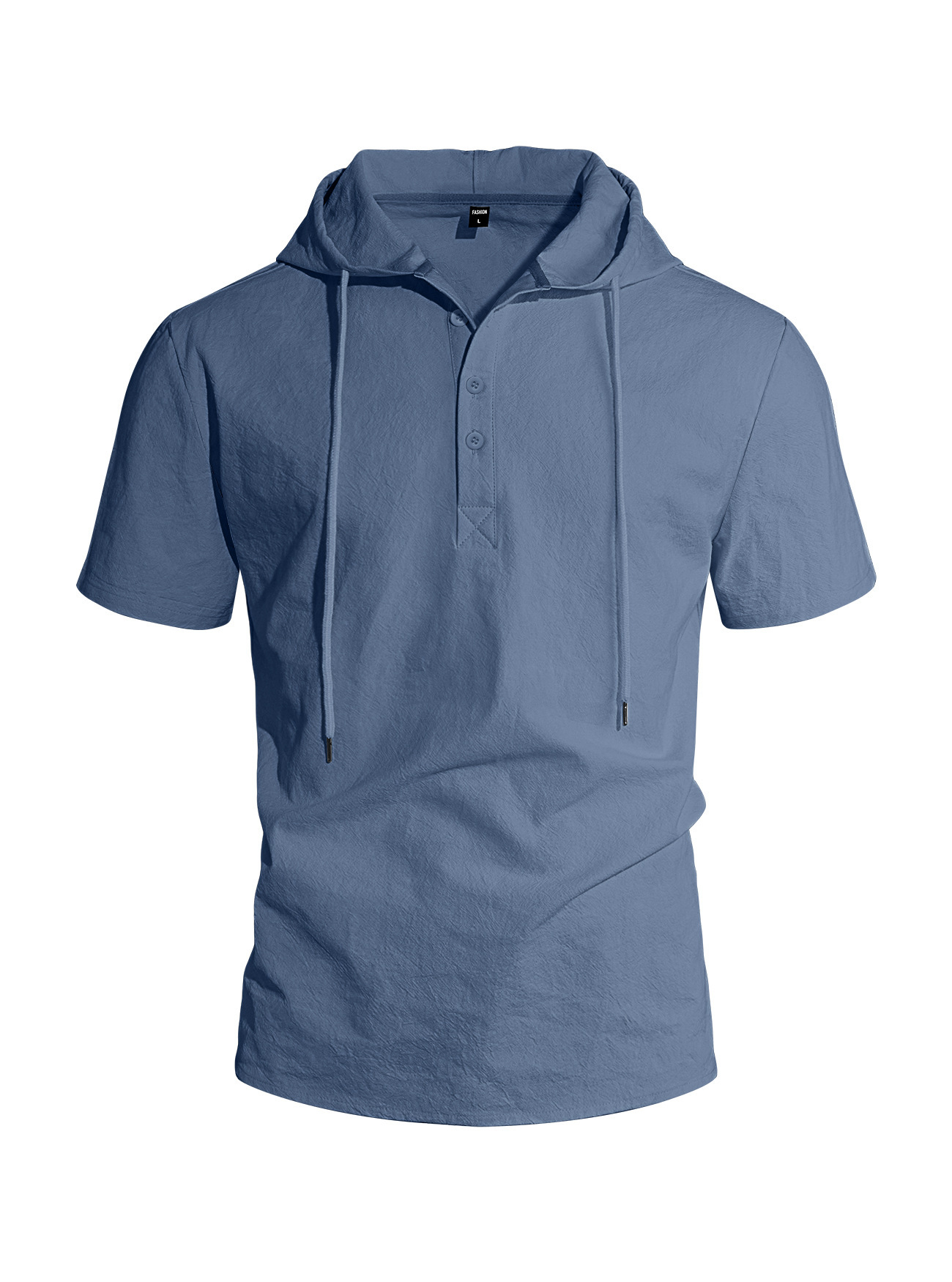 Camisa de Lino de Manga Corta para Hombre | Fresca y Ligera en Albaricoque - Imagen 3