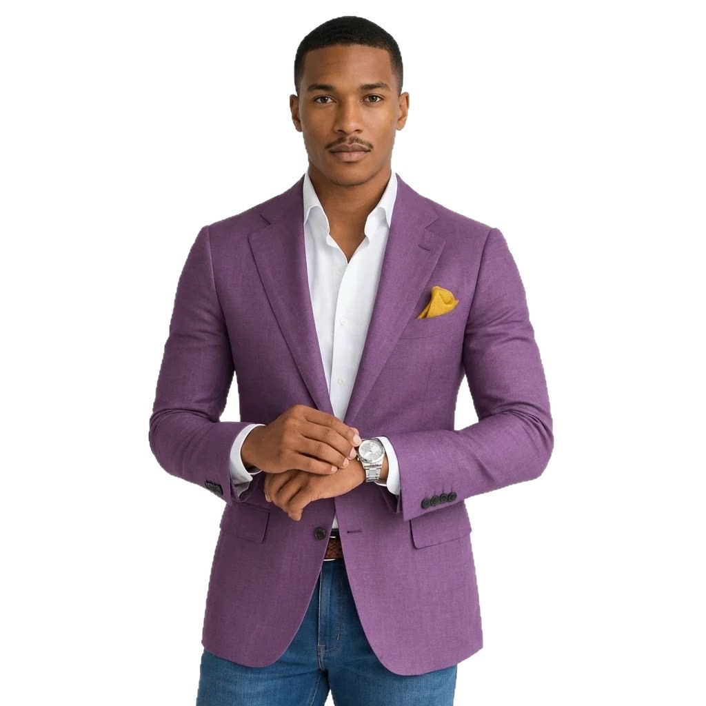 Chaqueta Informal de Cuadros para Hombre | Estampado Digital Casual y Moderno - Imagen 8