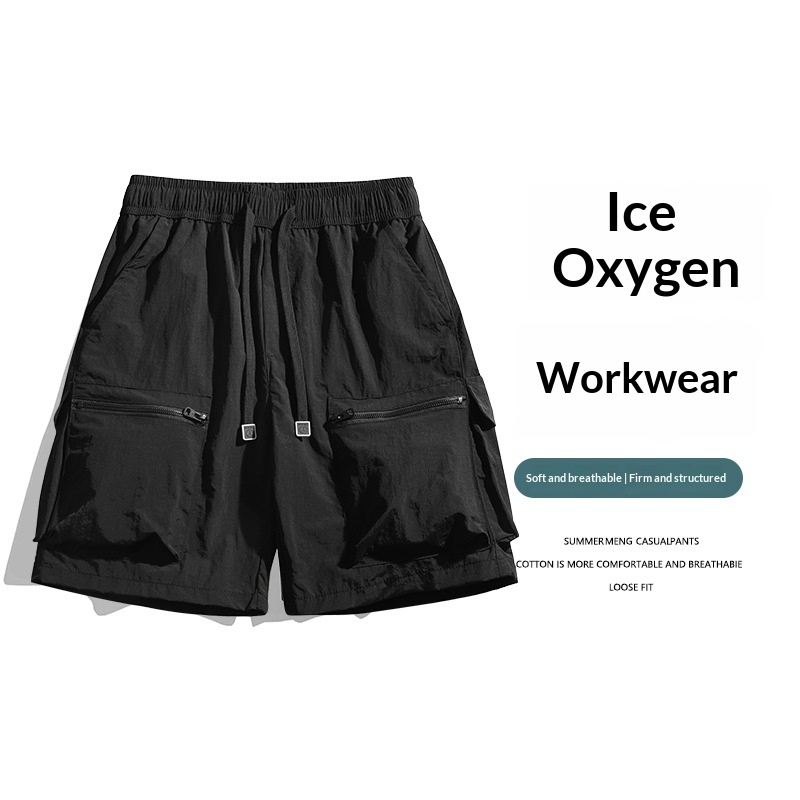 Shorts de Trabajo de Seda de Hielo para Hombre | American Workwear Ligero para Verano - Imagen 8